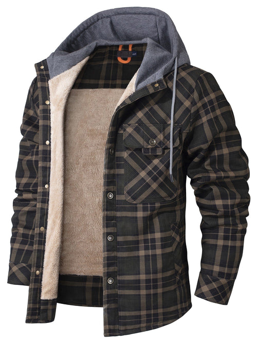 AlpenNord™ | Cappotto in Flanella Woodland da Uomo