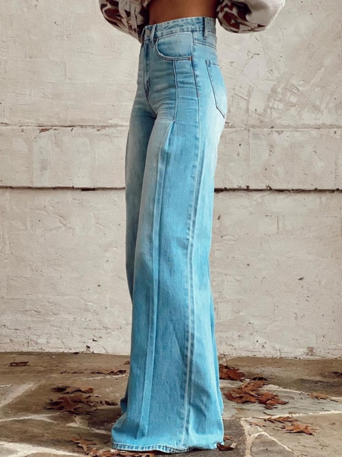 Genebra | Pantaloni Larghi Classici a Gamba Larga da Donna