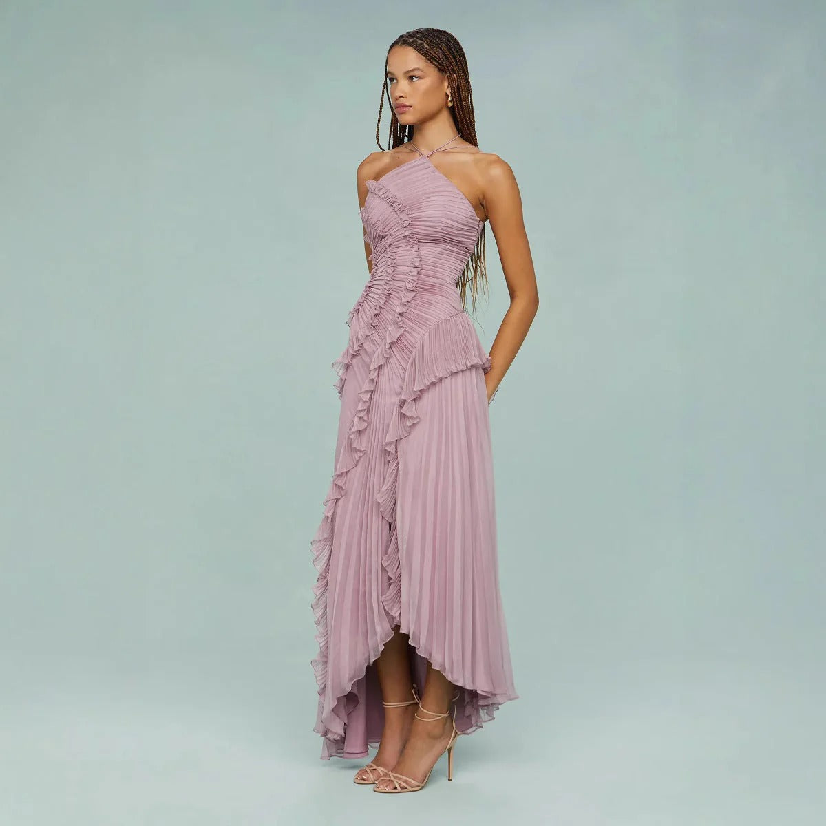 Tessence | Ylaya Vestido Largo con Volantes