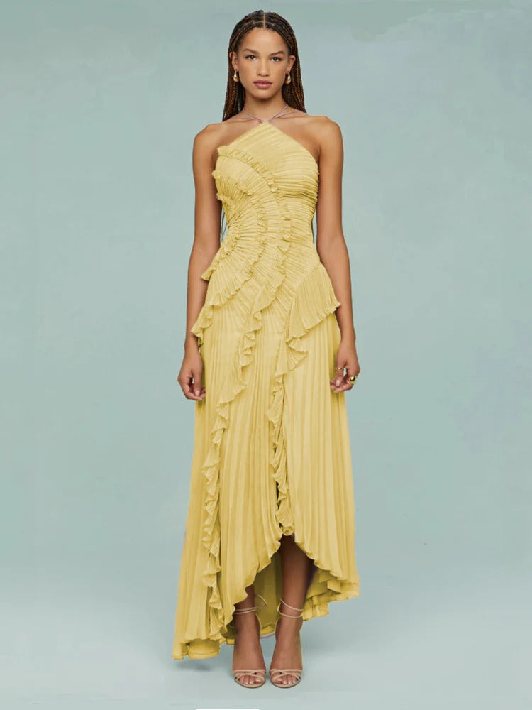 Tessence | Ylaya Vestido Largo con Volantes